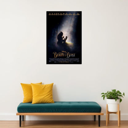 Beauty And The Beast 2017 Movie Rose Under Glass Poster Wall Art Print Home Wall Decor - xonomax