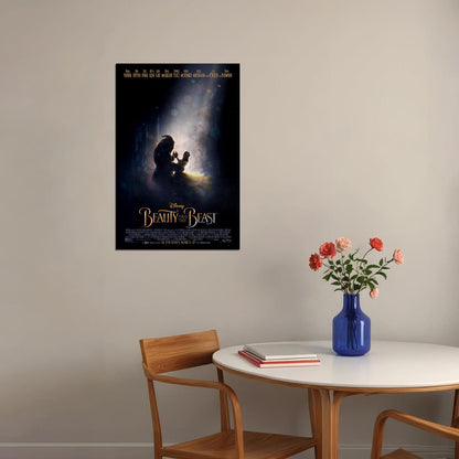 Beauty And The Beast 2017 Movie Rose Under Glass Poster Wall Art Print Home Wall Decor - xonomax