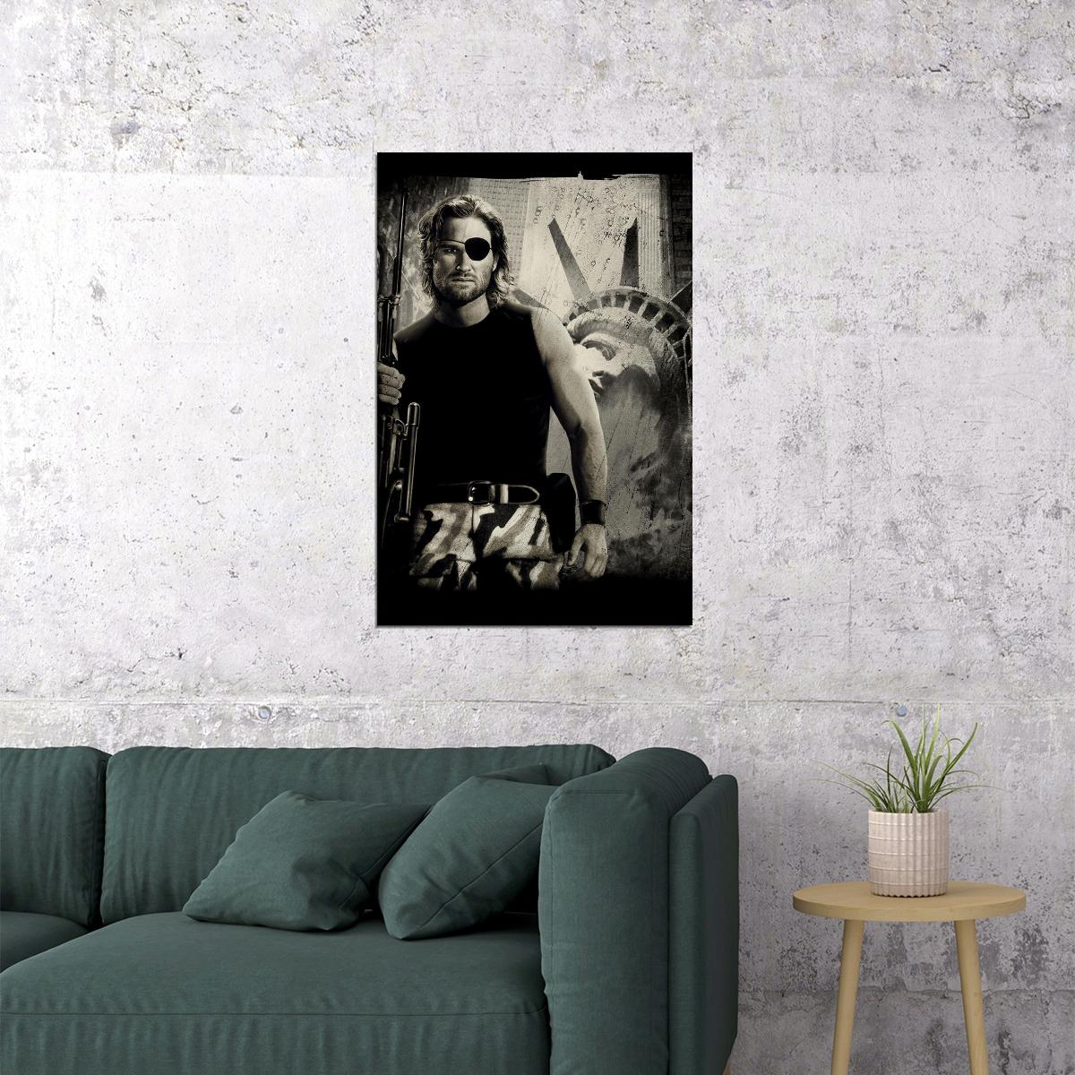 Escape From New York Snake Plissken Kurt Russell Poster Wall Art Print Home Wall Decor - xonomax