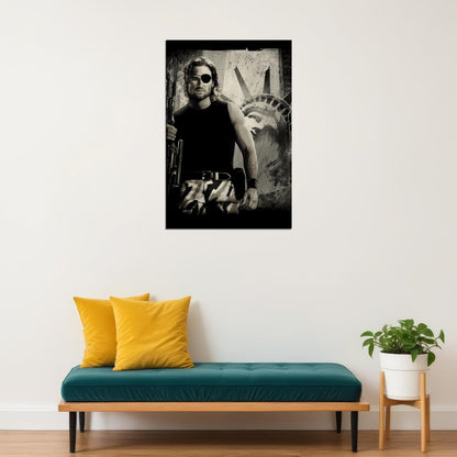 Escape From New York Snake Plissken Kurt Russell Poster Wall Art Print Home Wall Decor - xonomax