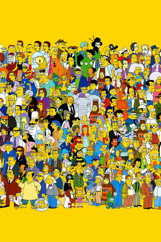 The Simpsons Characters Find Me If You Can Poster Wall Art Print Home Wall Decor - xonomax