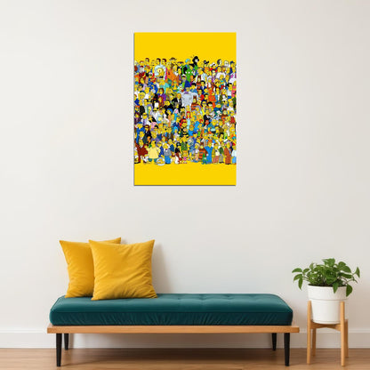The Simpsons Characters Find Me If You Can Poster Wall Art Print Home Wall Decor - xonomax