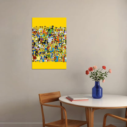The Simpsons Characters Find Me If You Can Poster Wall Art Print Home Wall Decor - xonomax