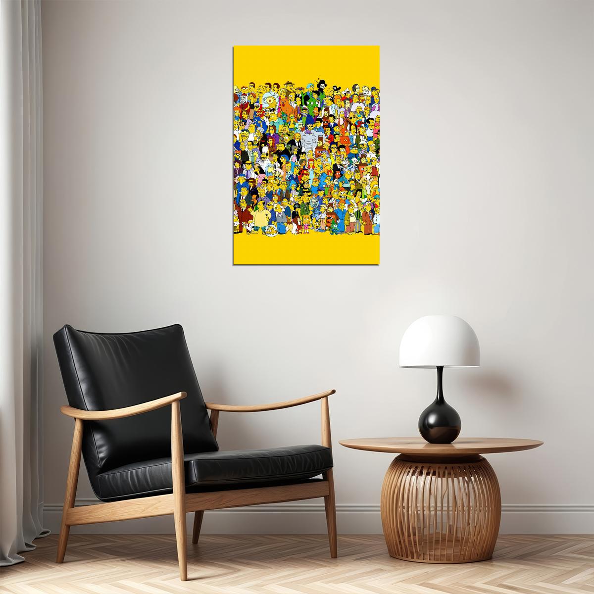 The Simpsons Characters Find Me If You Can Poster Wall Art Print Home Wall Decor - xonomax