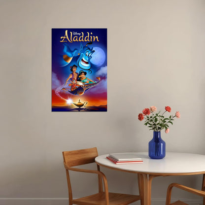 Aladdin Jafar Jasmine Collectible Movie 1992 Poster Wall Art Print Home Wall Decor - xonomax