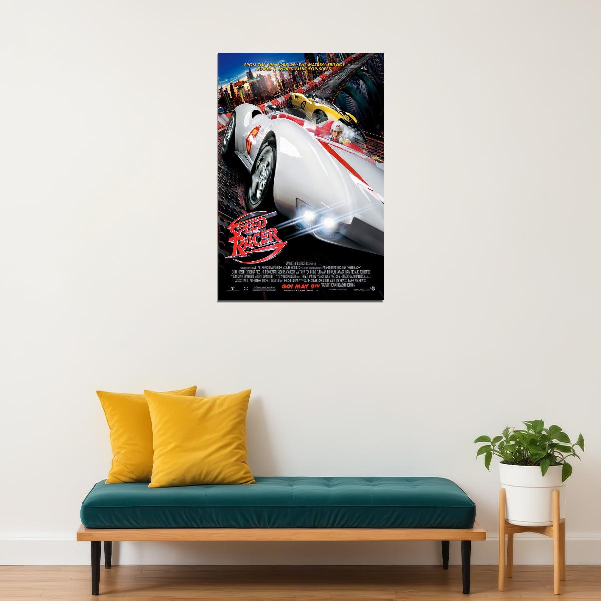 Speed Racer Movie Collectible Car Automobile Tv Film Poster Wall Art Print Home Wall Decor - xonomax
