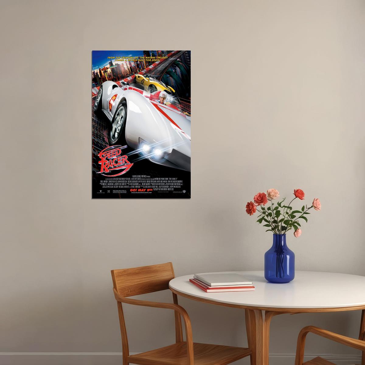 Speed Racer Movie Collectible Car Automobile Tv Film Poster Wall Art Print Home Wall Decor - xonomax