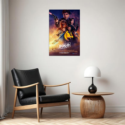 Solo Star Wars Story Han Solo Chewbacca 2018 Movie Poster Wall Art Print Home Wall Decor - xonomax