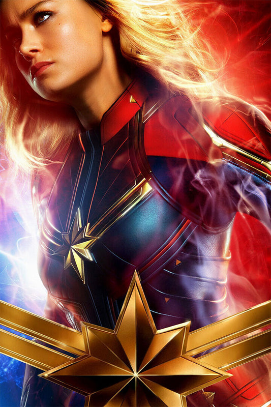Captain Female Superhero Film Poster Wall Art Print Home Wall Decor - xonomax
