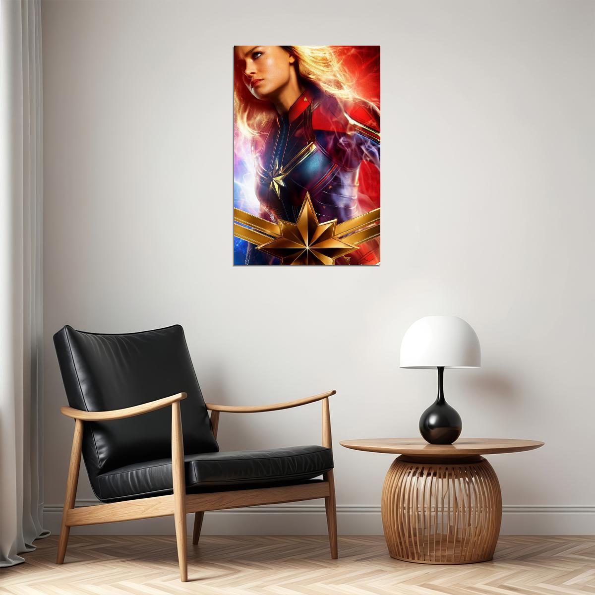 Captain Female Superhero Film Poster Wall Art Print Home Wall Decor - xonomax