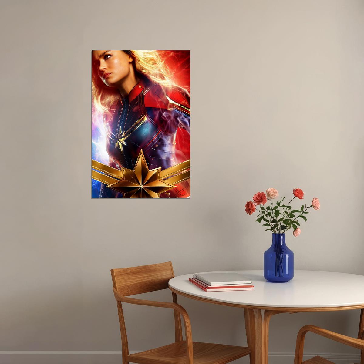 Captain Female Superhero Film Poster Wall Art Print Home Wall Decor - xonomax