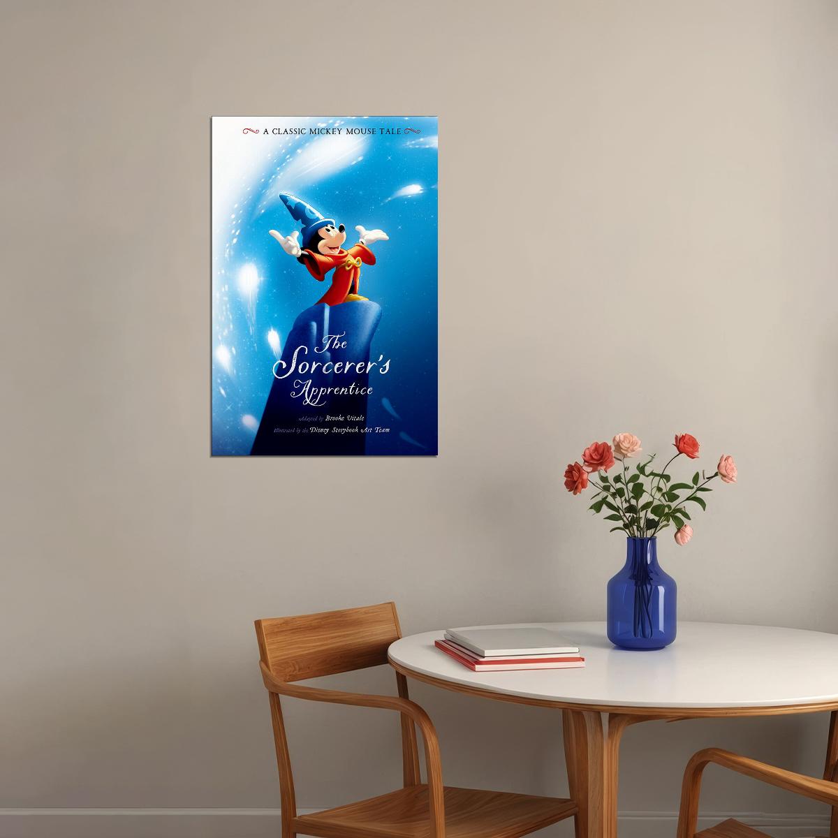 The Sorcerer's Apprentice Mickey 1990 Movie Poster Wall Art Print Home Wall Decor - xonomax