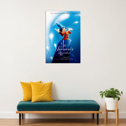 The Sorcerer's Apprentice Mickey 1990 Movie Poster Wall Art Print Home Wall Decor - xonomax