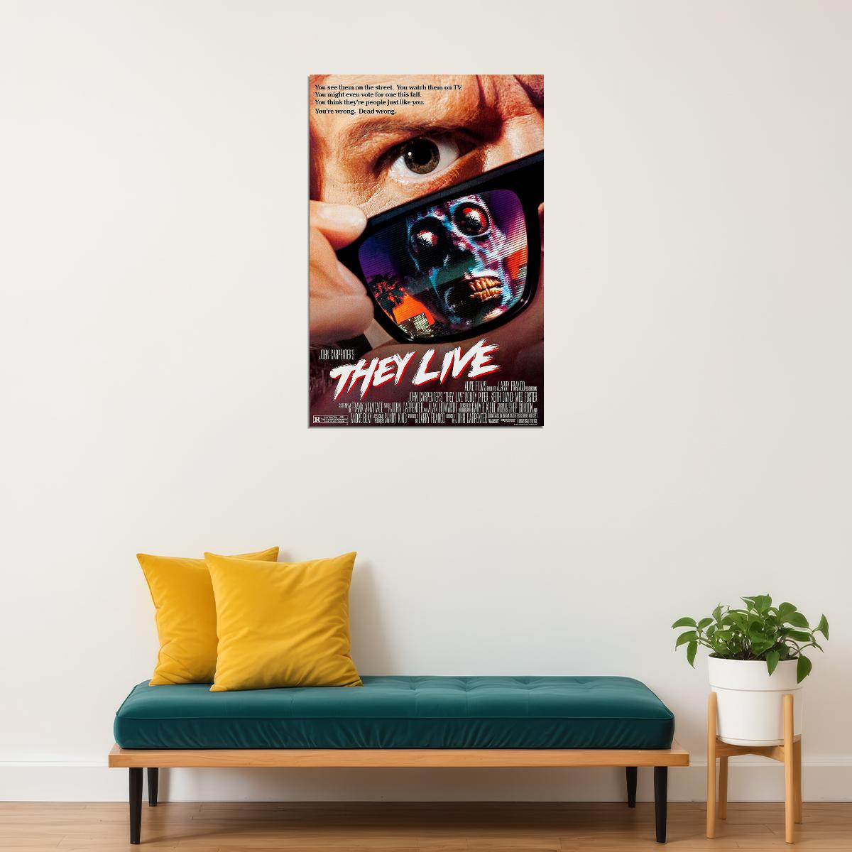 They Live Carpenters Piper David Movie Poster Wall Art Print Home Wall Decor - xonomax