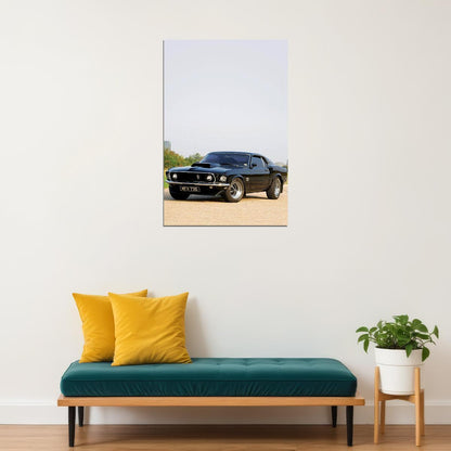 Ford Mustand Boss 429 Classic Sport Car 1969 Poster Wall Art Print Home Wall Decor