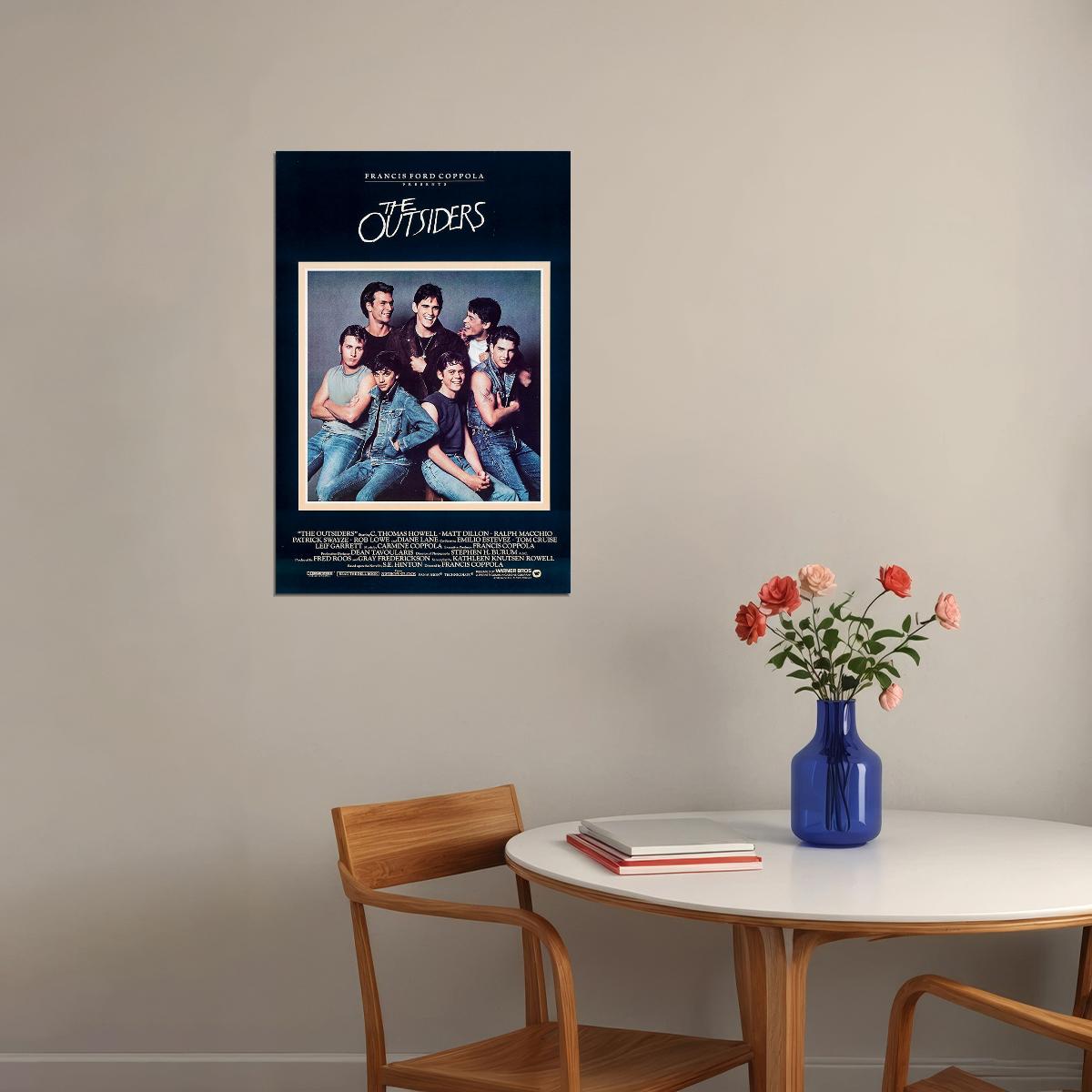 The Outsiders Drama Film Movie Cast Poster Wall Art Print Home Wall Decor - xonomax