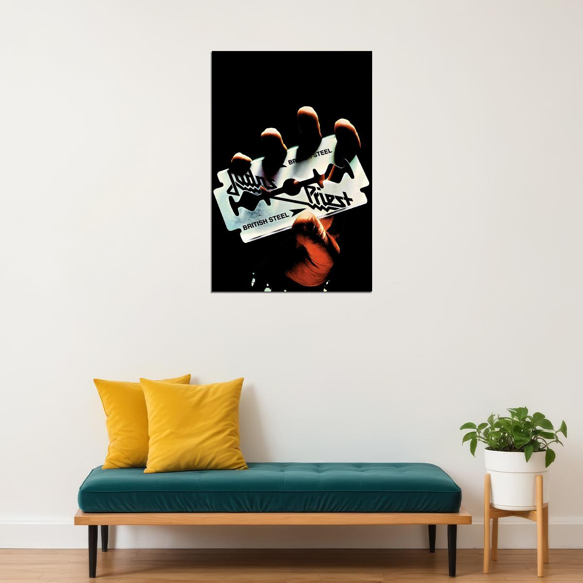 Judas Priest British Steel Heavy Metal Promotion Music Poster Wall Art Print Home Wall Decor - xonomax
