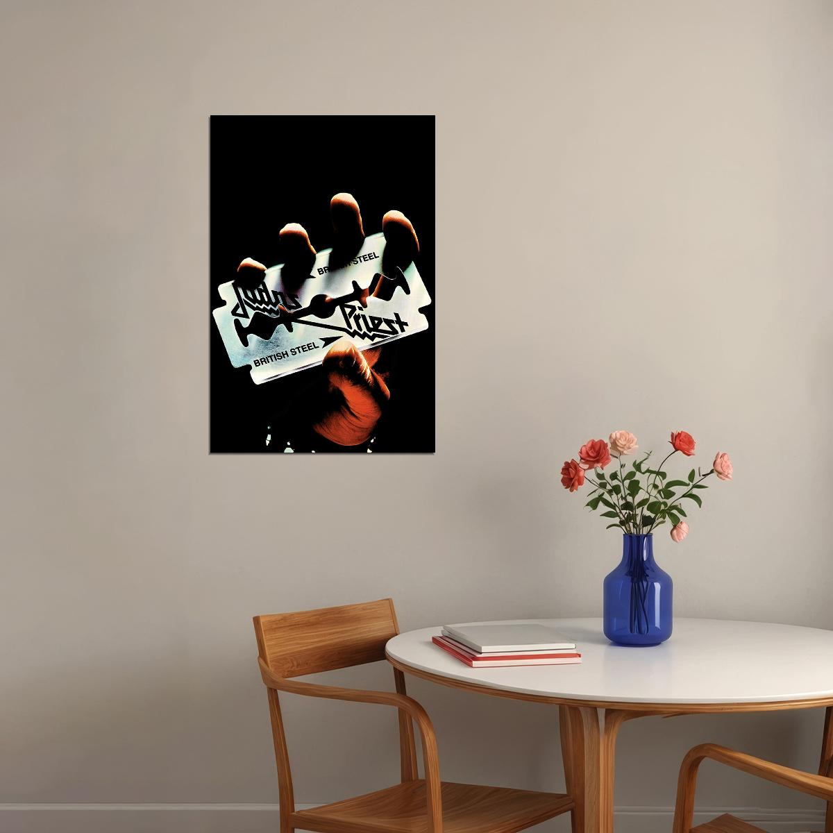 Judas Priest British Steel Heavy Metal Promotion Music Poster Wall Art Print Home Wall Decor - xonomax