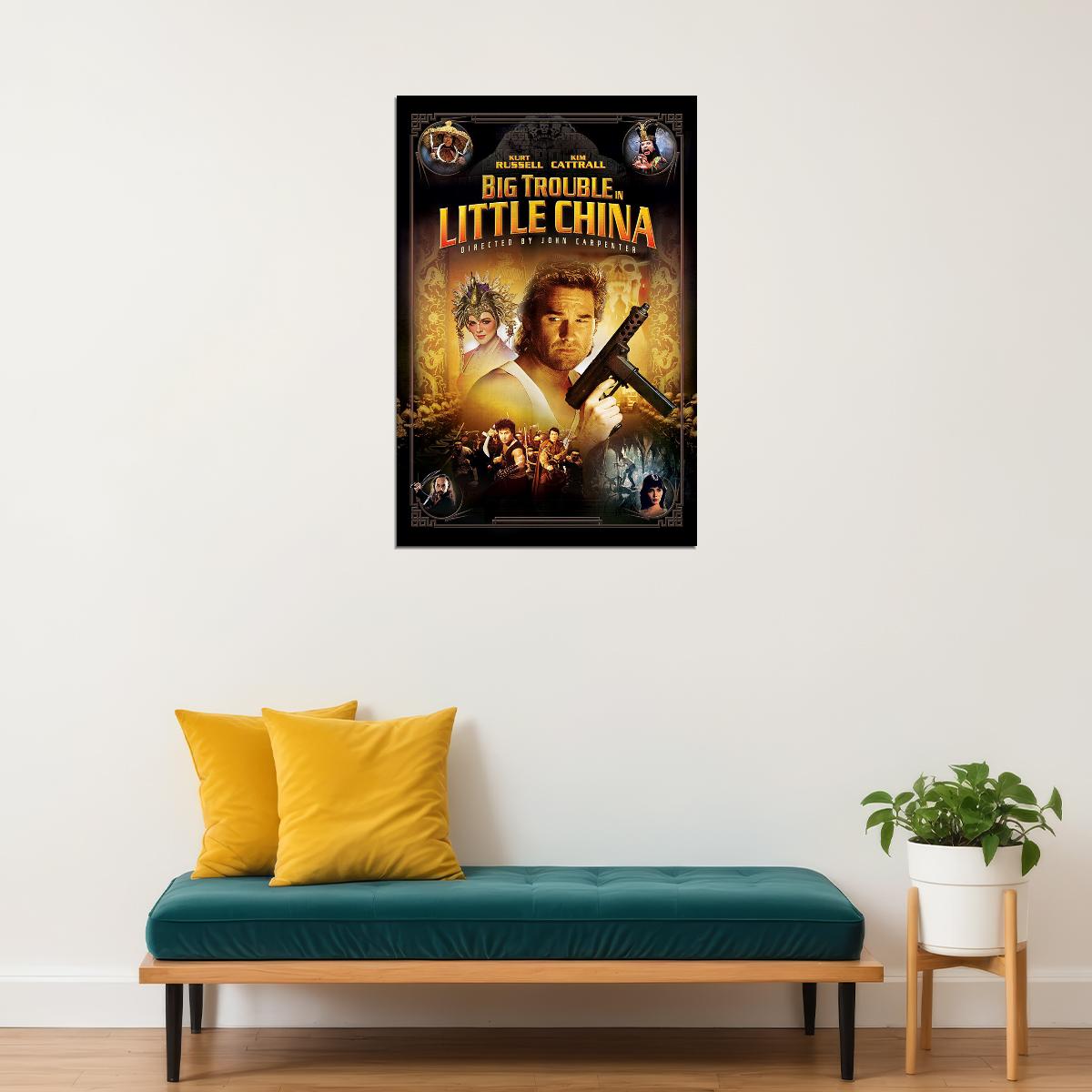 Big Trouble In Little China Kurtr Russell Movie Poster Wall Art Print Home Wall Decor - xonomax