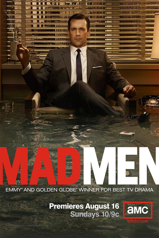 Mad Men Flooded Office Drama Series Poster Wall Art Print Home Wall Decor - xonomax