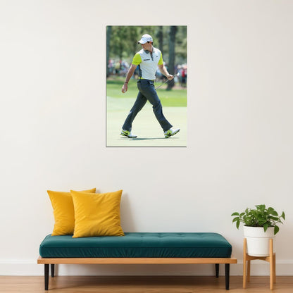 Rory Mcilroy Golf Swing Navy Shirt Poster Wall Art Print Home Wall Decor