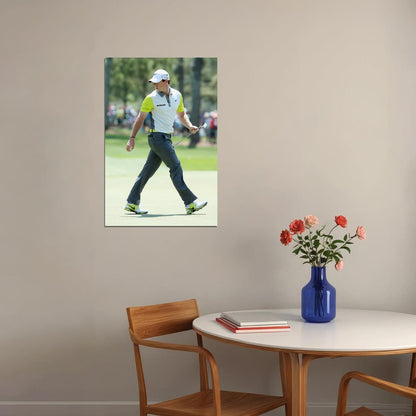 Rory Mcilroy Golf Swing Navy Shirt Poster Wall Art Print Home Wall Decor
