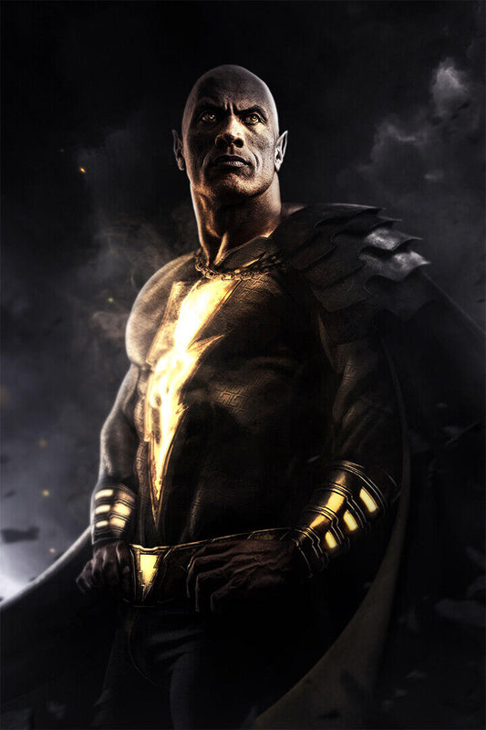 Black Adam Superhero Film Dwayne Johnson Poster Wall Art Print Home Wall Decor - xonomax