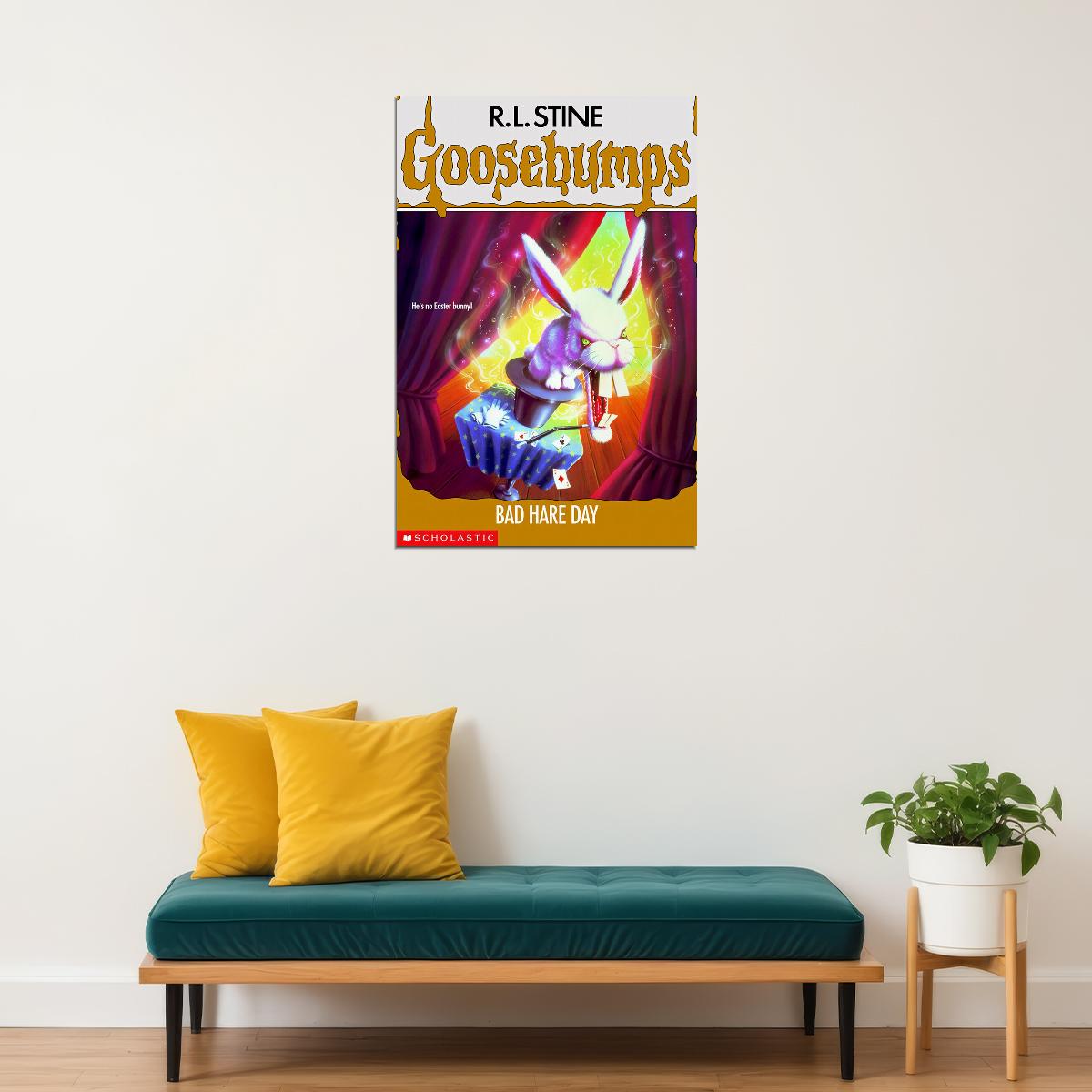Goosebumps Bad Hare Day Horror Series Cover Poster Wall Art Print Home Wall Decor - xonomax