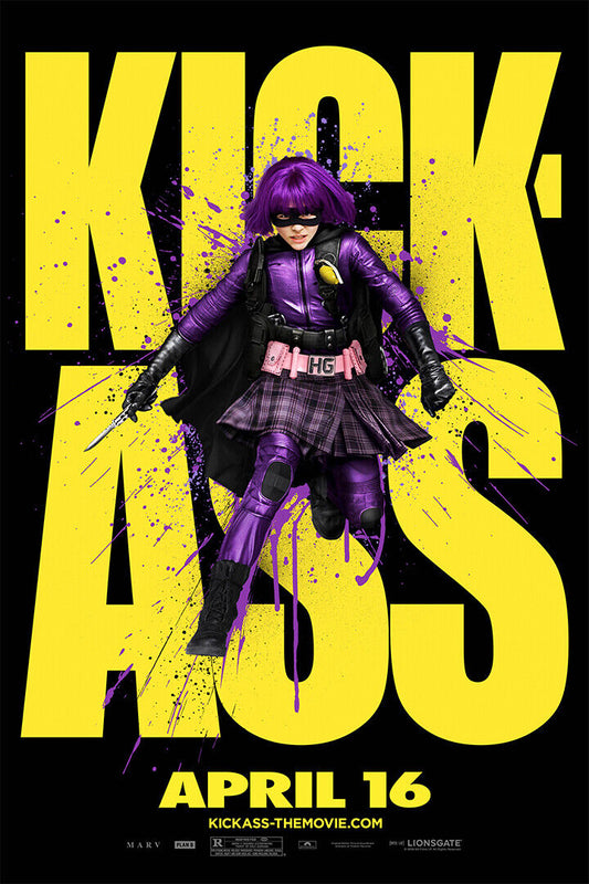 Black Comedy Kick-ass Superhero Film Poster Wall Art Print Home Wall Decor - xonomax