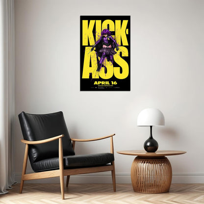Black Comedy Kick-ass Superhero Film Poster Wall Art Print Home Wall Decor - xonomax