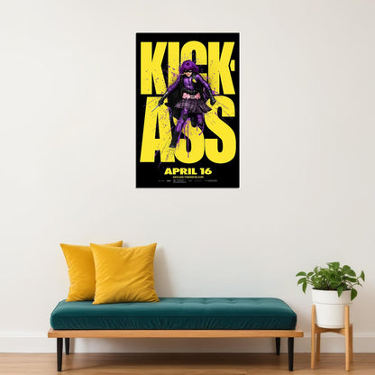 Black Comedy Kick-ass Superhero Film Poster Wall Art Print Home Wall Decor - xonomax