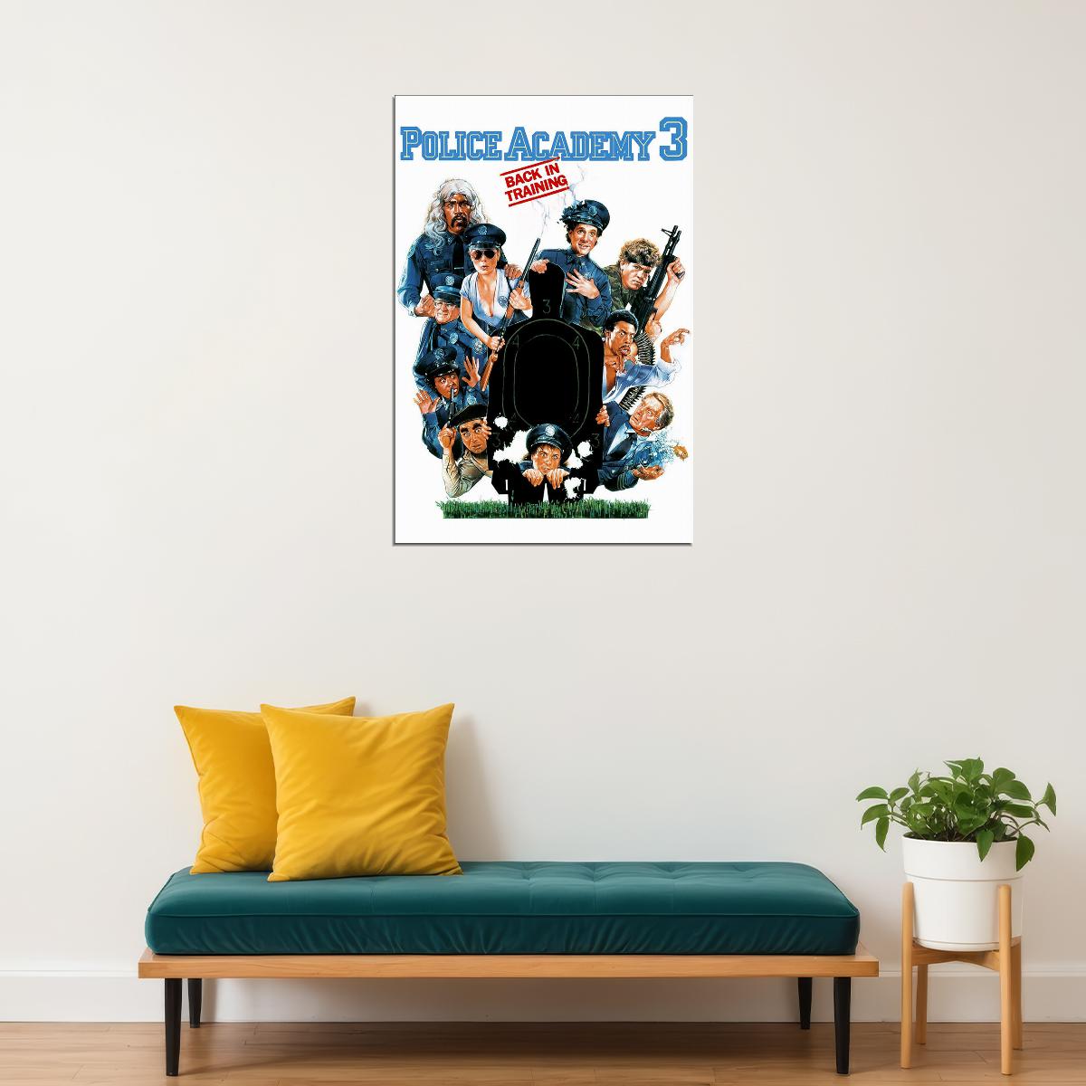 Police Academy 3 Back In Training Poster Wall Art Print Home Wall Decor - xonomax
