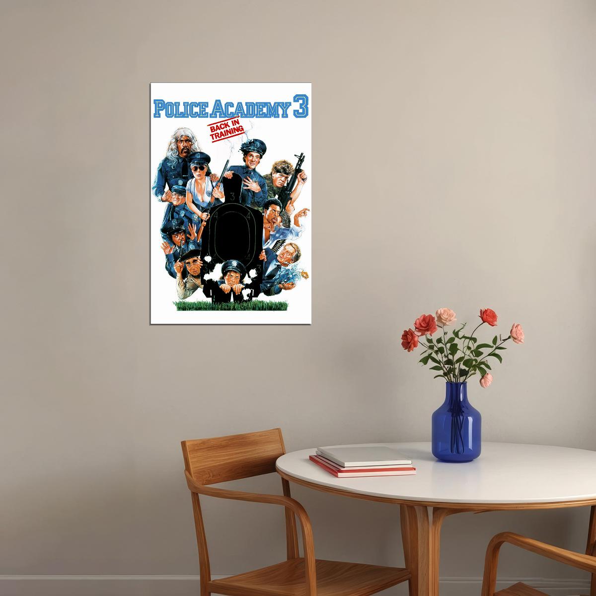 Police Academy 3 Back In Training Poster Wall Art Print Home Wall Decor - xonomax