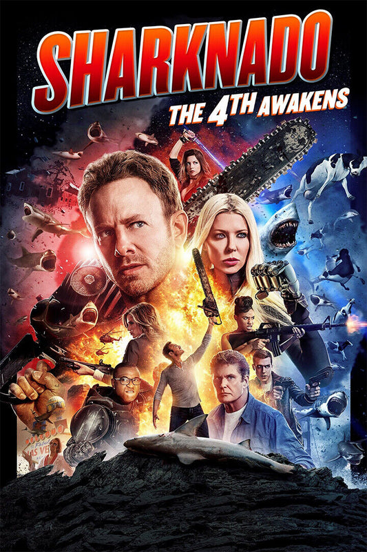 Sharknado 4 Awakens Tv Movie Poster Wall Art Print Home Wall Decor - xonomax