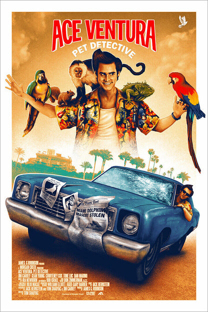 Ace Ventura Business Card Movie Poster Wall Art Print Home Wall Decor