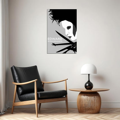 Edward Scissorhands Opening Door Fantasy Movie Poster Wall Art Print Home Wall Decor - xonomax