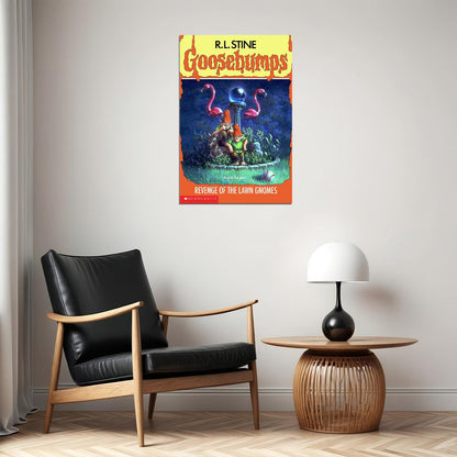 Goosebumps Revenge Of The Lawn Gnomes Cover Poster Wall Art Print Home Wall Decor