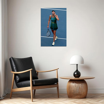 Maria Sharapova Blue And Green Tennis Court Poster Wall Art Print Home Wall Decor - xonomax