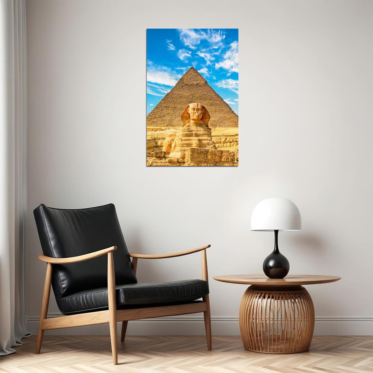 Great Sphinx Of Giza Egypt Poster Wall Art Print Home Wall Decor - xonomax