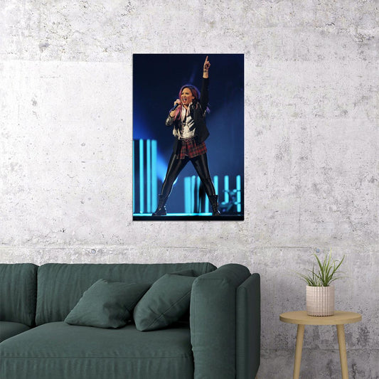 Demi Lovato In Concert Celebrity Pop Singer Poster Wall Art Print Home Wall Decor - xonomax