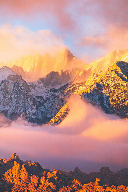 Mount Everest Sunset Sunrise Poster Wall Art Print Home Wall Decor - xonomax