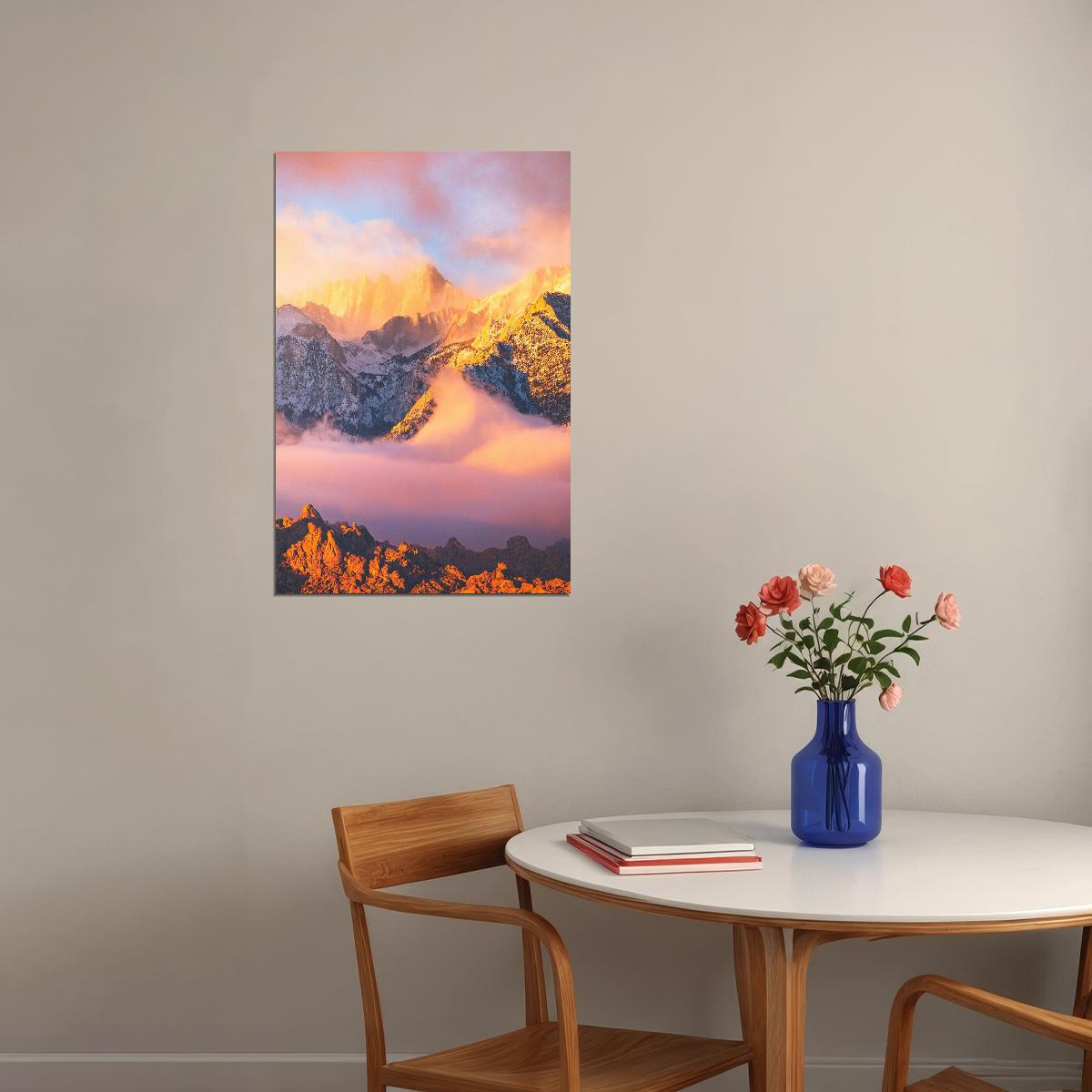 Mount Everest Sunset Sunrise Poster Wall Art Print Home Wall Decor - xonomax