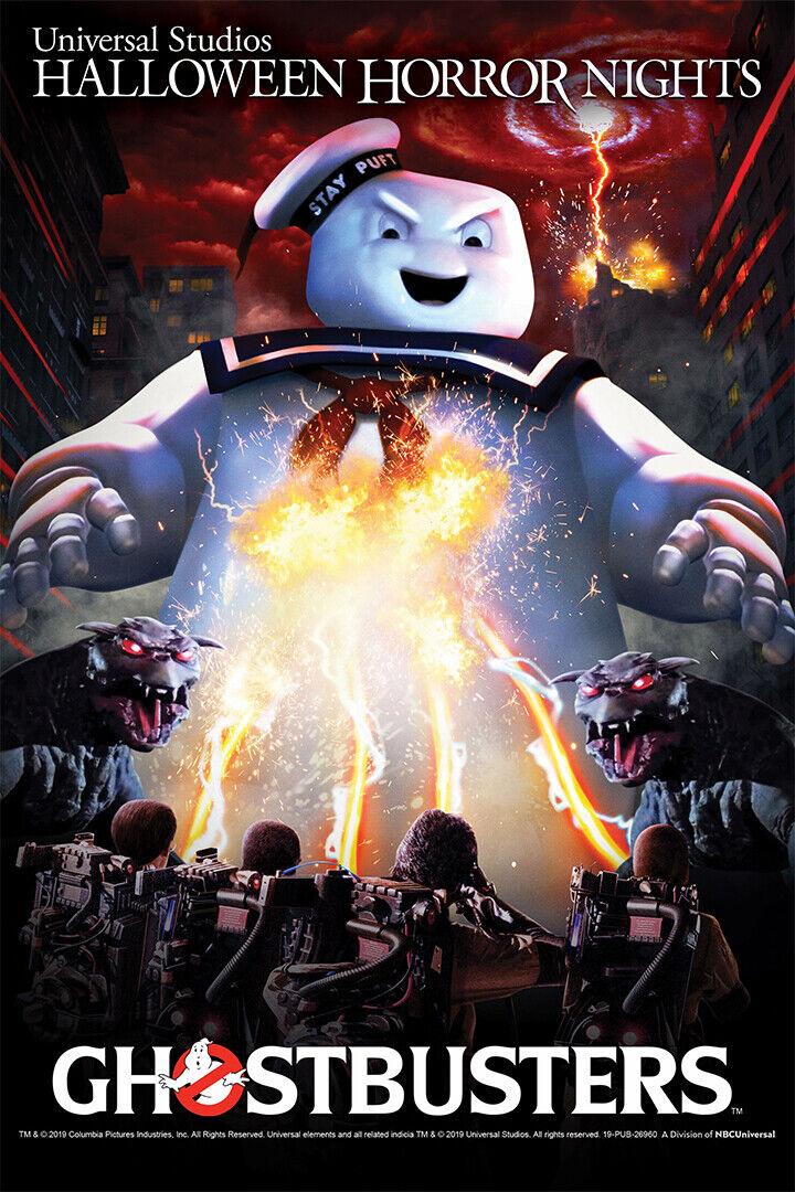 Ghostbusters Halloween Horror Nights Poster Wall Art Print Home Wall Decor - xonomax