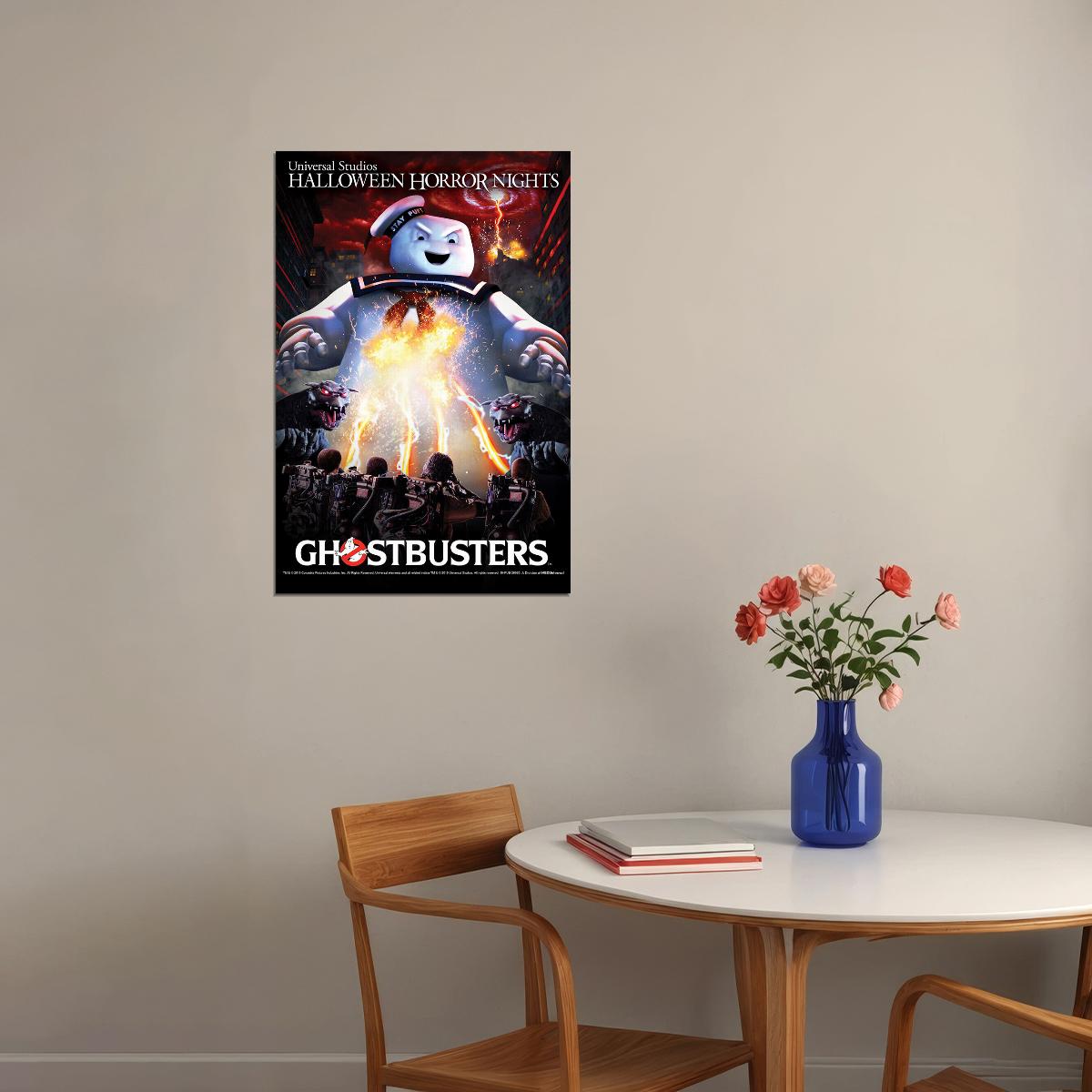 Ghostbusters Halloween Horror Nights Poster Wall Art Print Home Wall Decor - xonomax