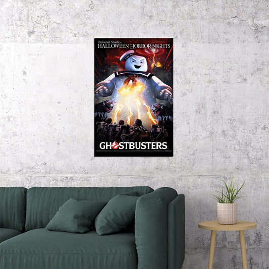 Ghostbusters Halloween Horror Nights Poster Wall Art Print Home Wall Decor - xonomax