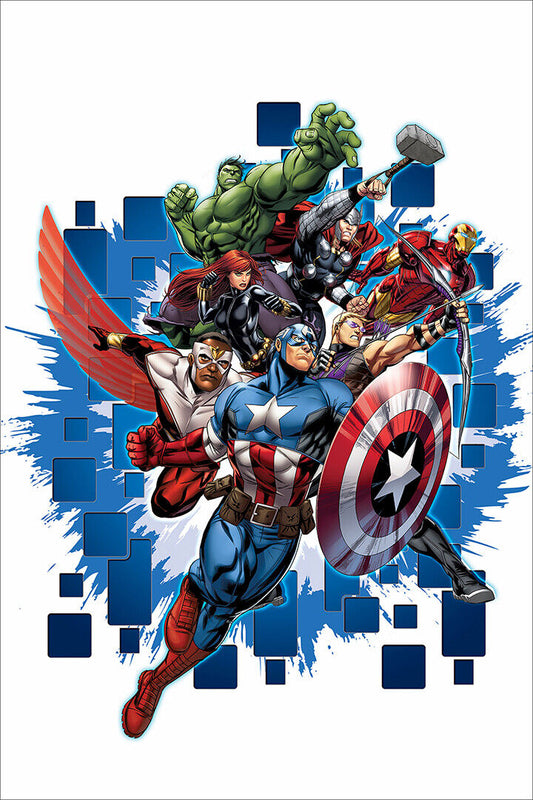 Thor Captain America Hulk Black Panther Iron-man Poster Wall Art Print Home Wall Decor - xonomax