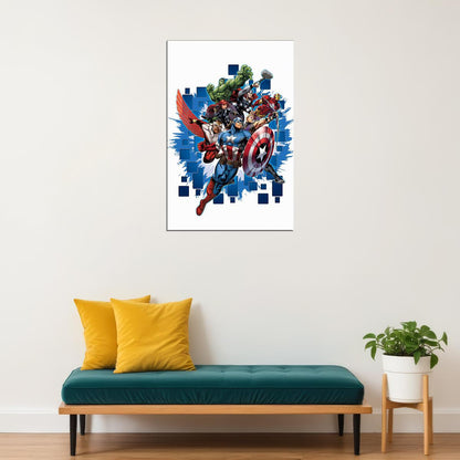 Thor Captain America Hulk Black Panther Iron-man Poster Wall Art Print Home Wall Decor - xonomax