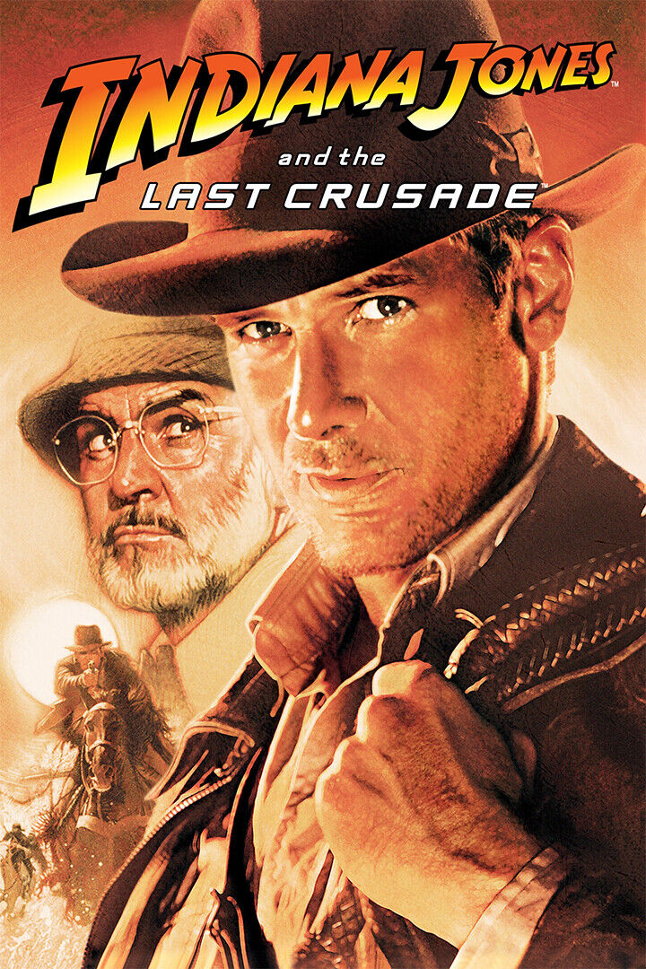Indiana Jones And The Last Crusade Film Poster Wall Art Print Home Wall Decor - xonomax