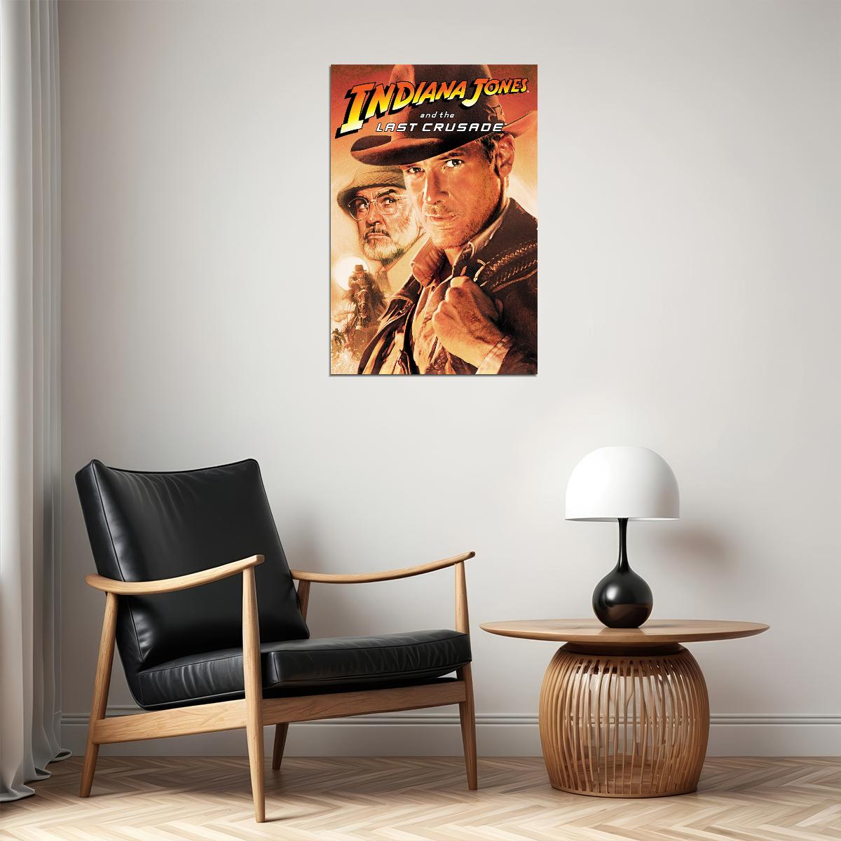 Indiana Jones And The Last Crusade Film Poster Wall Art Print Home Wall Decor - xonomax