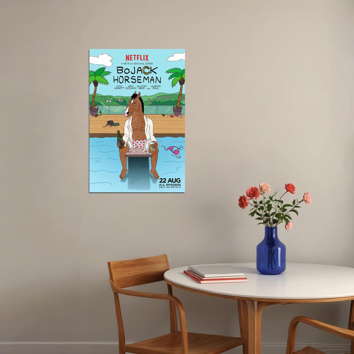 Bojack Horseman Animated Tragicomedy Poster Wall Art Print Home Wall Decor - xonomax